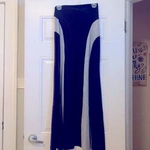Blue & Gray Maxi Skirt